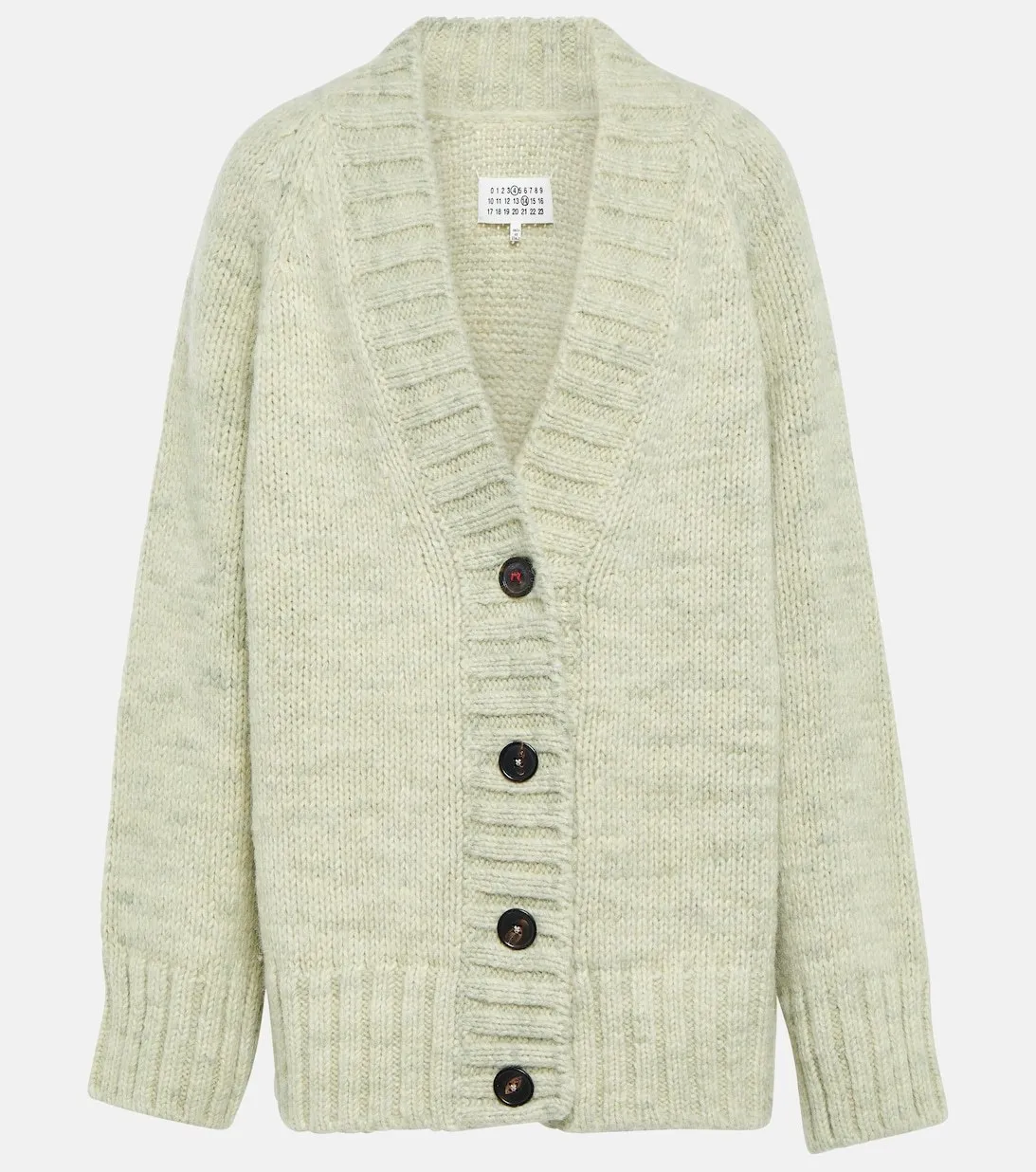 Maison Margiela  |Casual Style Wool Long Sleeves Cotton Oversized Cardigans