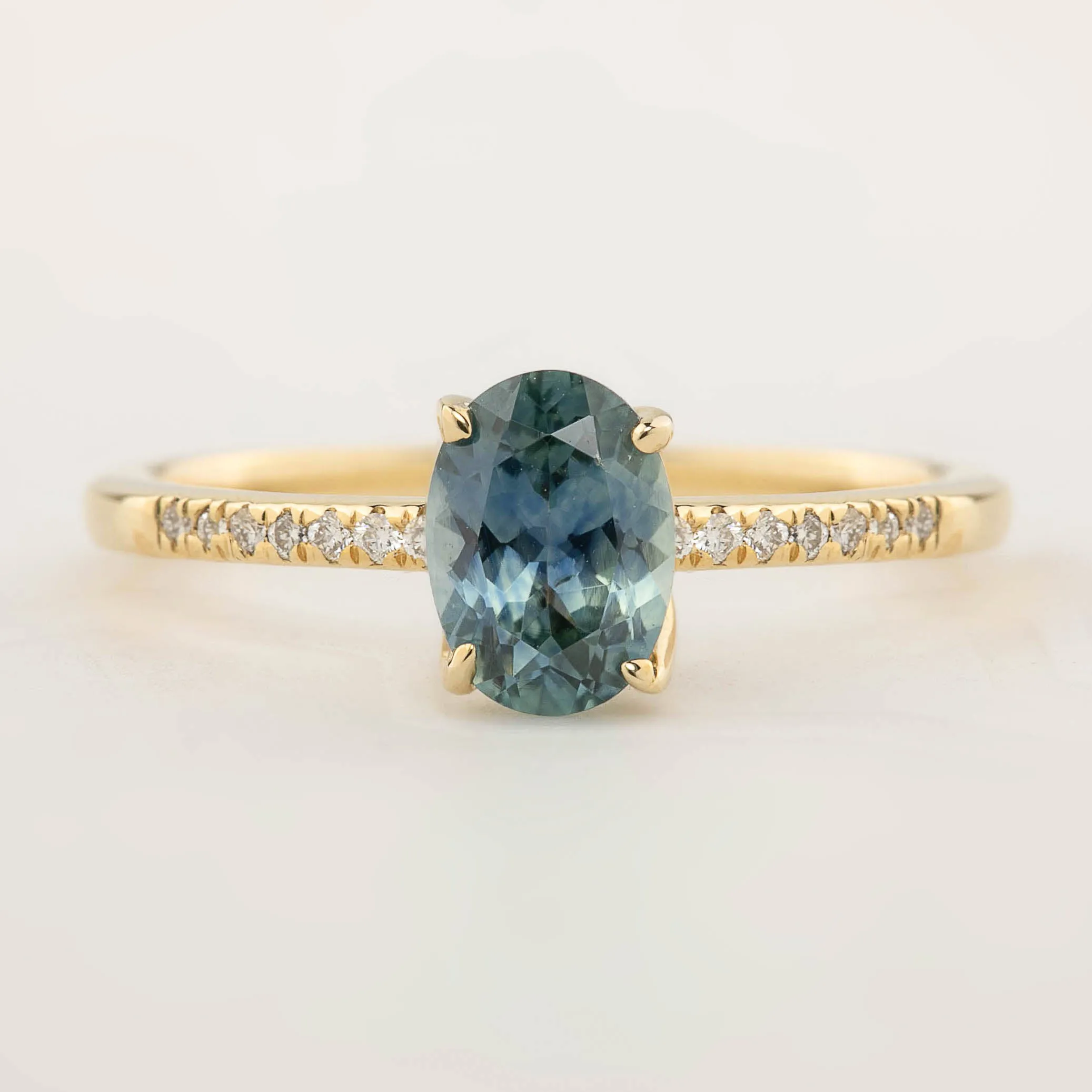 Maria Ring - 1.0ct Blue Montana Sapphire (One of a kind)