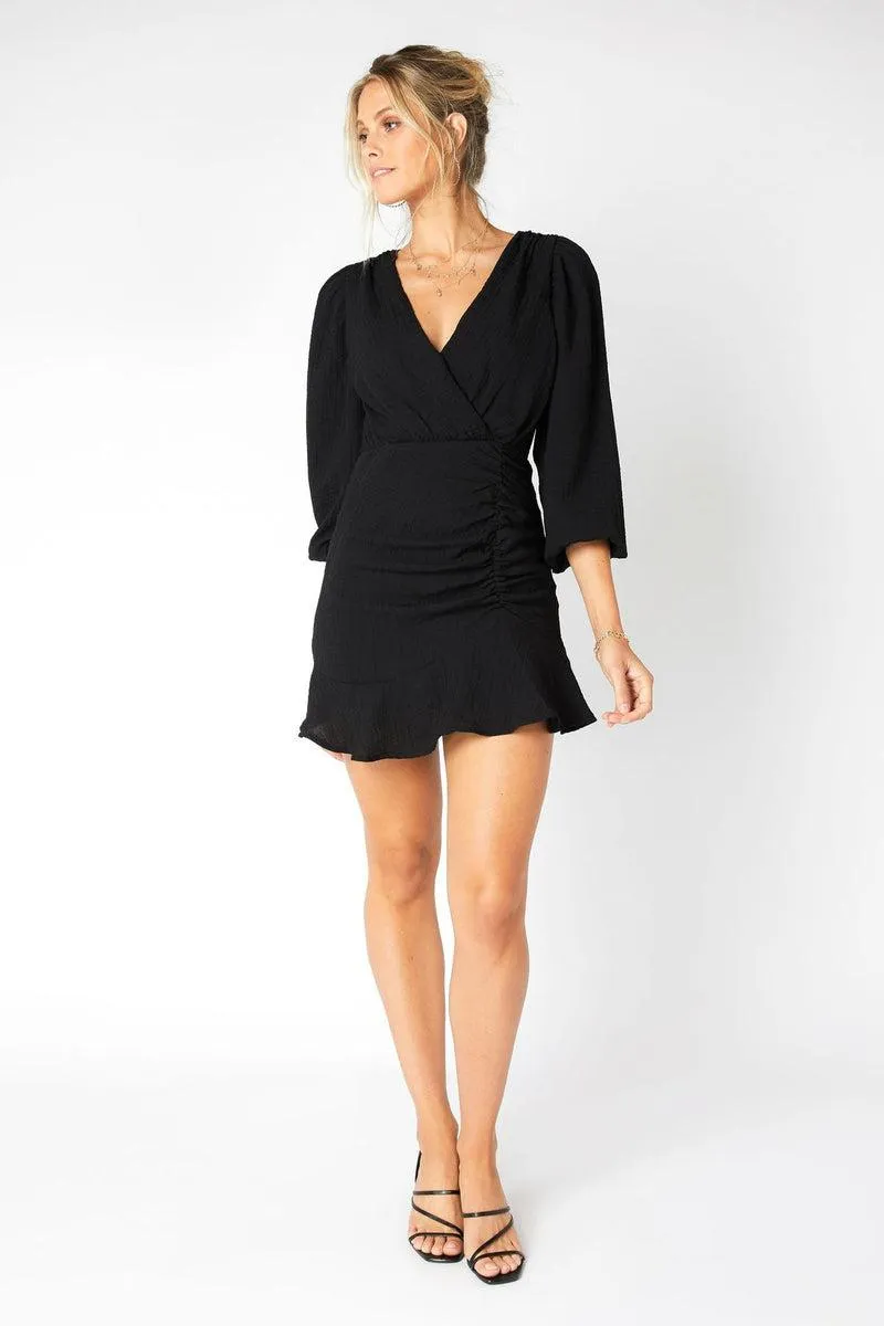 Mink Pink Paradise Dreams Mini Dress in Black