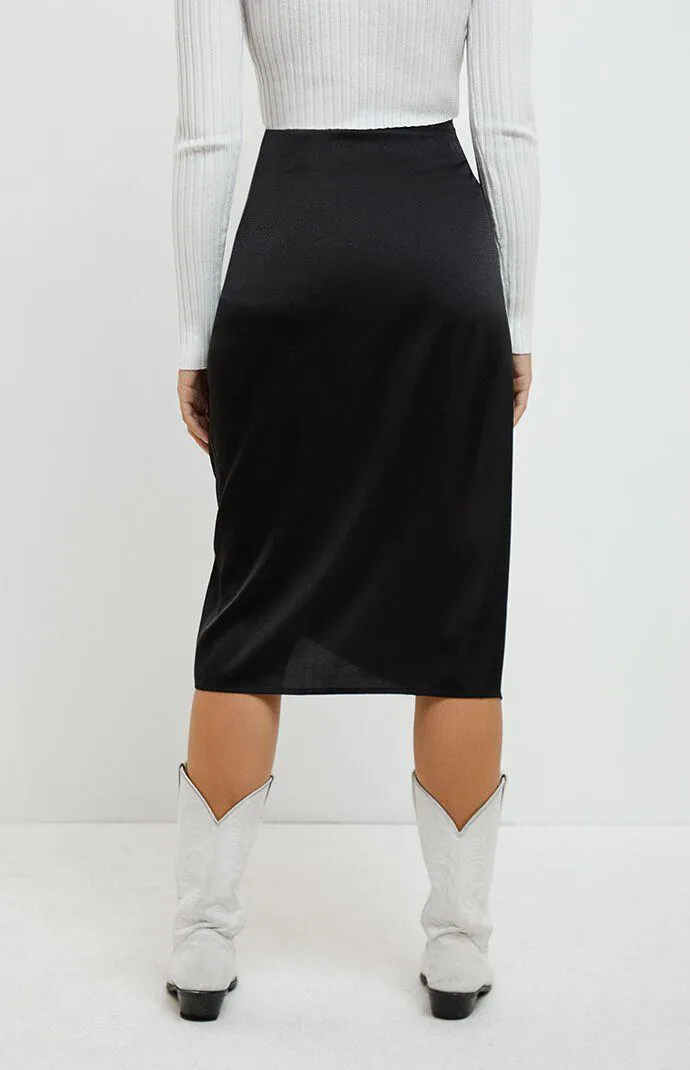 Minkpink Last Song Draw String Midi Skirt