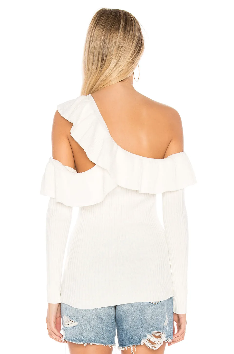 MINKPINK Never Again One Shoulder Knit Top