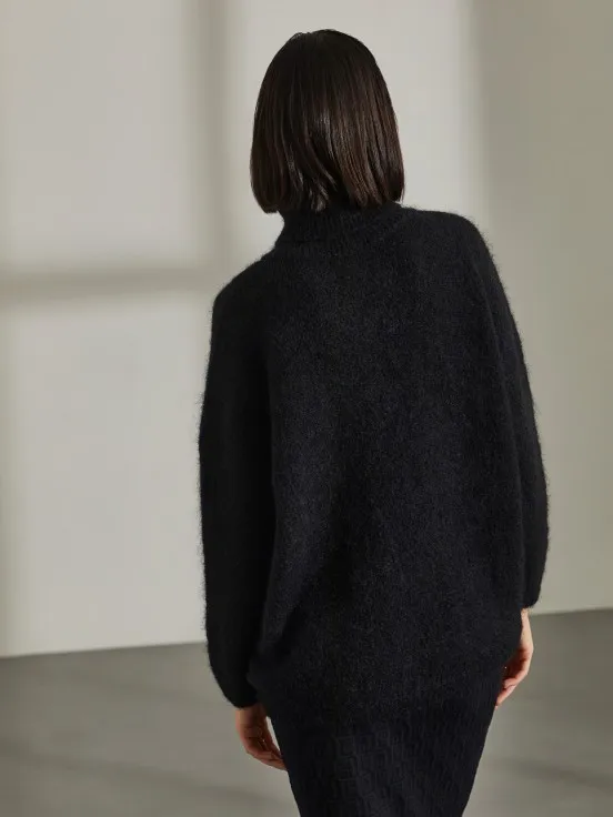 Mohair turtleneck sweater