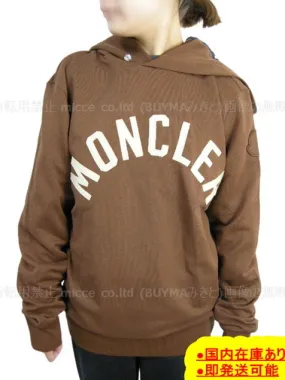 MONCLER  |M-XXL ◆ MONCLER HOODIE College Logo Sweatshirt Brown Men's