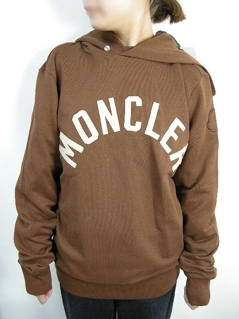 MONCLER  |M-XXL ◆ MONCLER HOODIE College Logo Sweatshirt Brown Men's