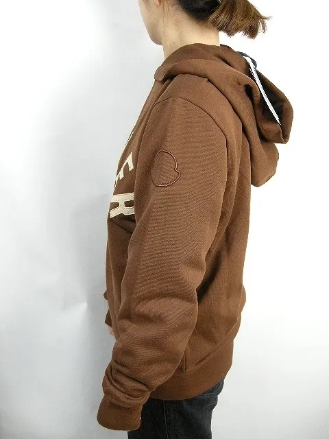 MONCLER  |M-XXL ◆ MONCLER HOODIE College Logo Sweatshirt Brown Men's