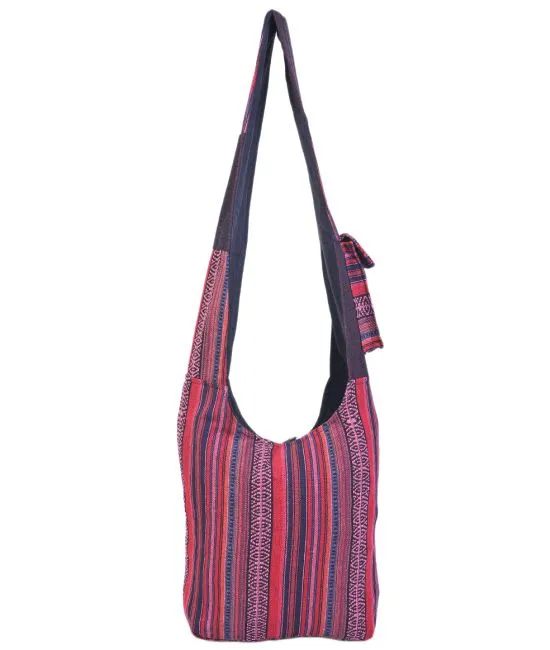 Mushroom Print Cotton Hippie Hobo Bag