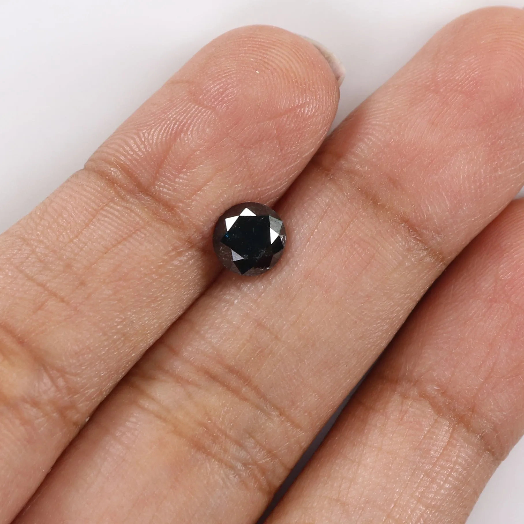 Natural Loose Round Blue Color Diamond 1.08 CT 6.10 MM Round Shape Brilliant Cut Diamond L8272