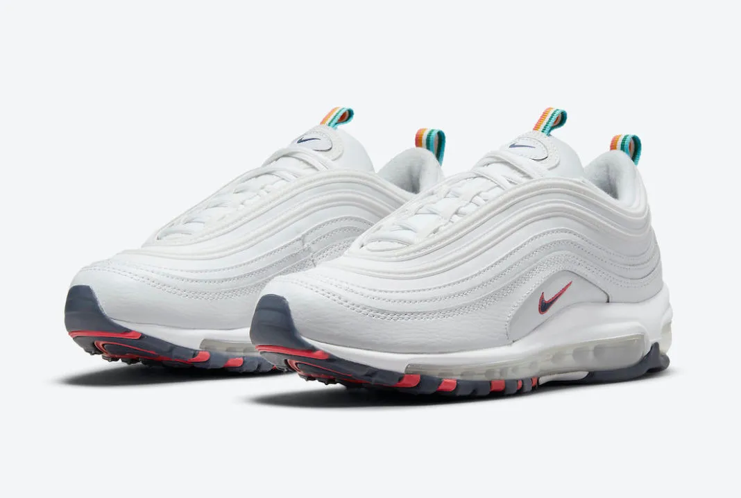 Nike Air Max 97 White Multi Color Pull Tabs DH1592-100