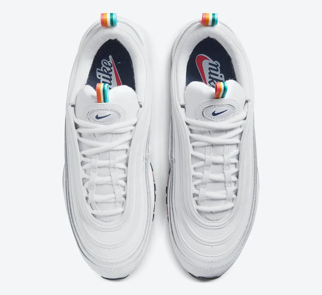 Nike Air Max 97 White Multi Color Pull Tabs DH1592-100