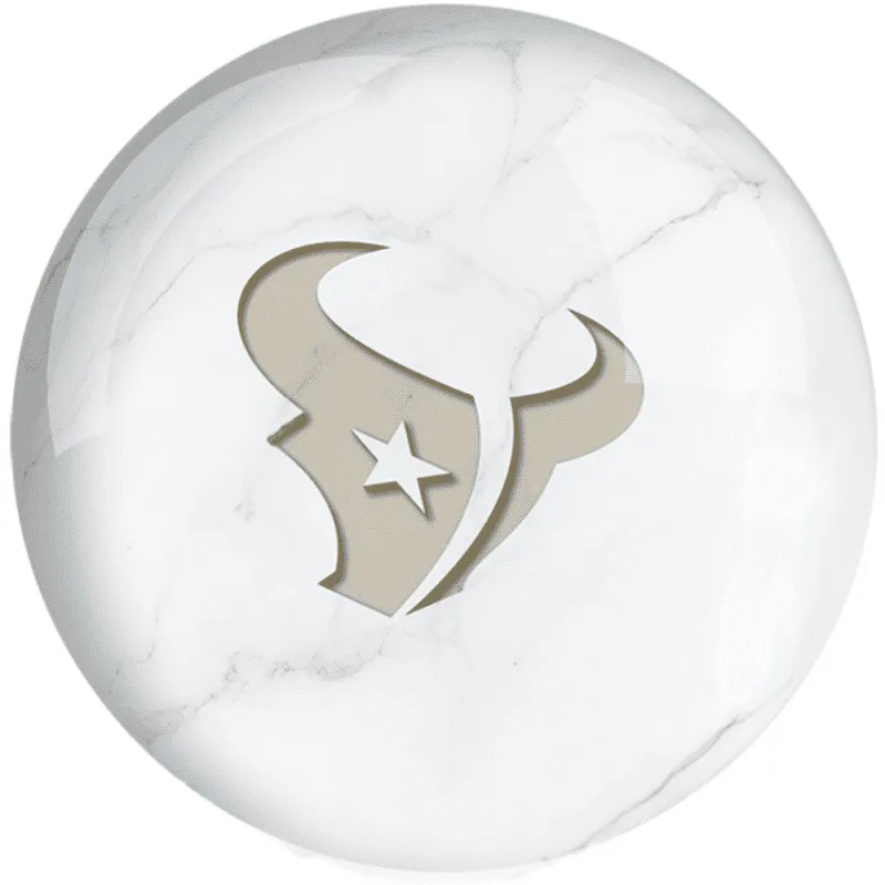 OTB NFL Houston Texans White Marble Bowling Ball