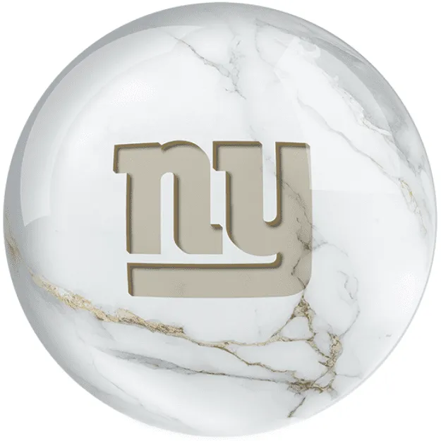 OTB NFL New York Giants White Marble Bowling Ball