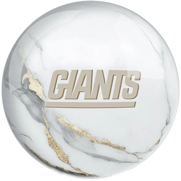 OTB NFL New York Giants White Marble Bowling Ball