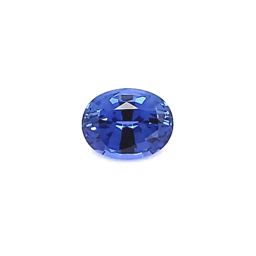 Oval Cut Lab Created Blue Sapphire Gemstone