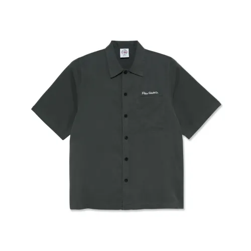 Polar Diamond Face Bowling Shirt Graphite / White