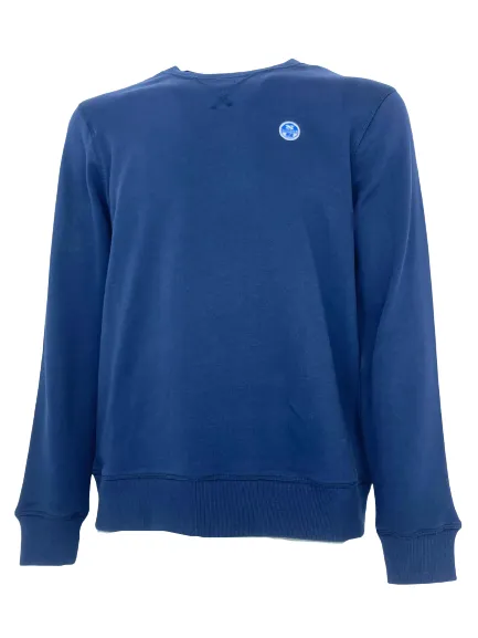 PULLOVER UOMO BLU 100% COTONE