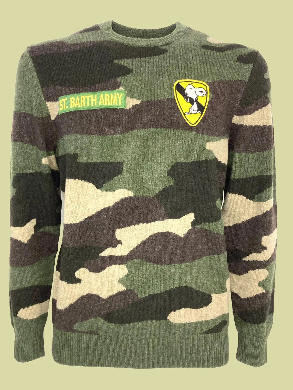 PULLOVER UOMO FANTASIA CAMOUFLAGE MISTO LANA