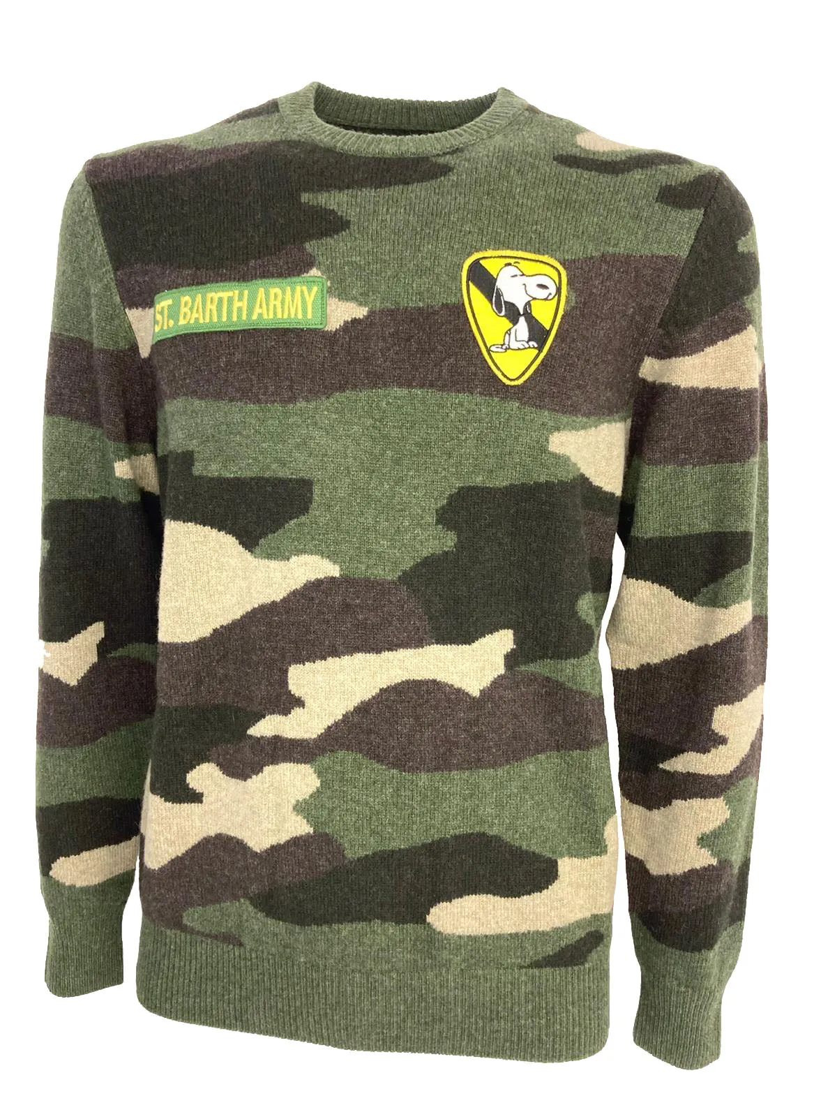 PULLOVER UOMO FANTASIA CAMOUFLAGE MISTO LANA