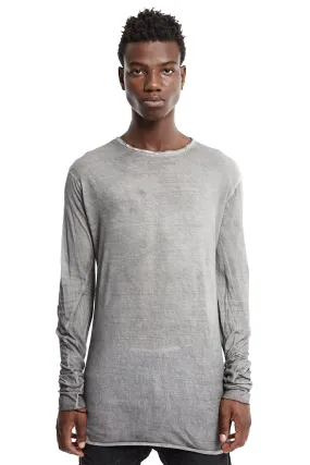 RESIN GREY LIGHTWEIGHT LONG SLEEVES TOP