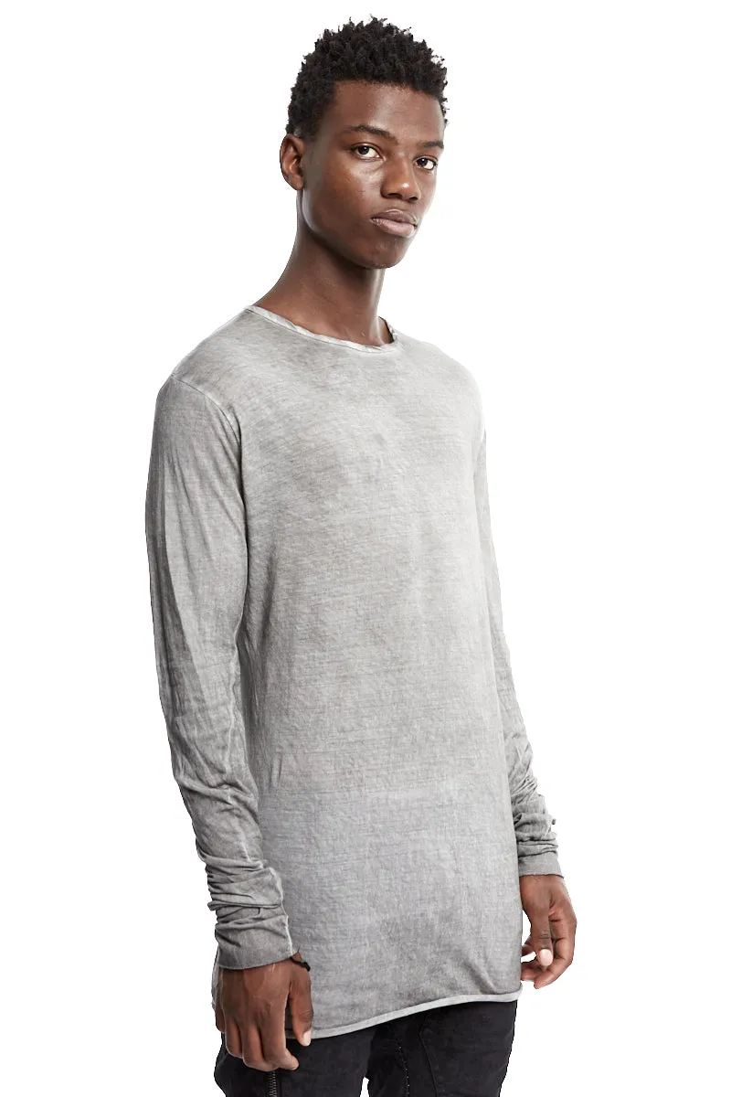 RESIN GREY LIGHTWEIGHT LONG SLEEVES TOP