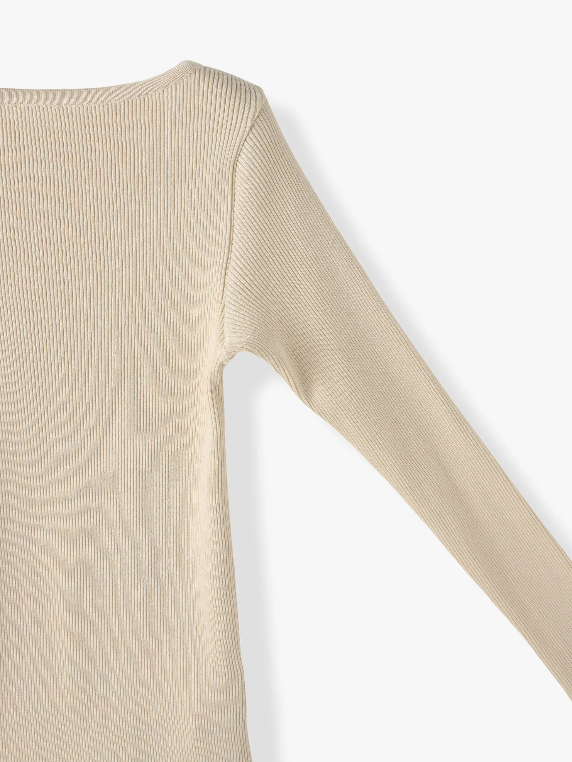 Ron Herman  |Collaboration Long Sleeves Plain Cotton V-neck & Crew neck