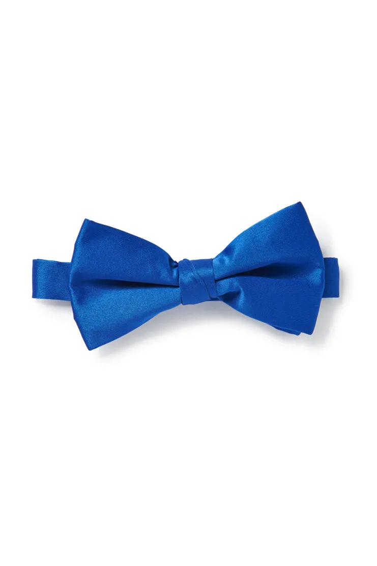 Royal Blue Satin Bow Tie