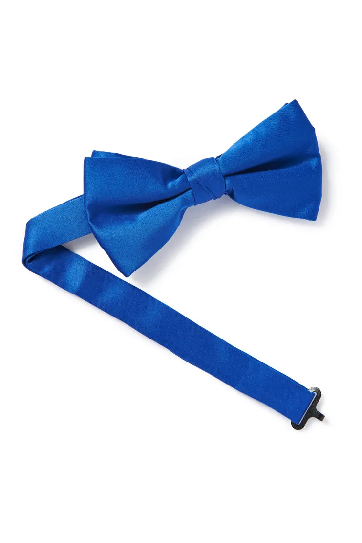 Royal Blue Satin Bow Tie