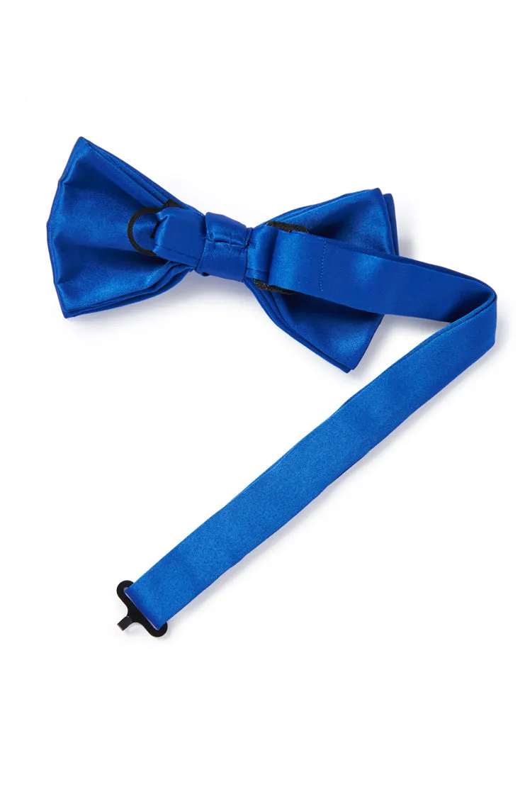 Royal Blue Satin Bow Tie