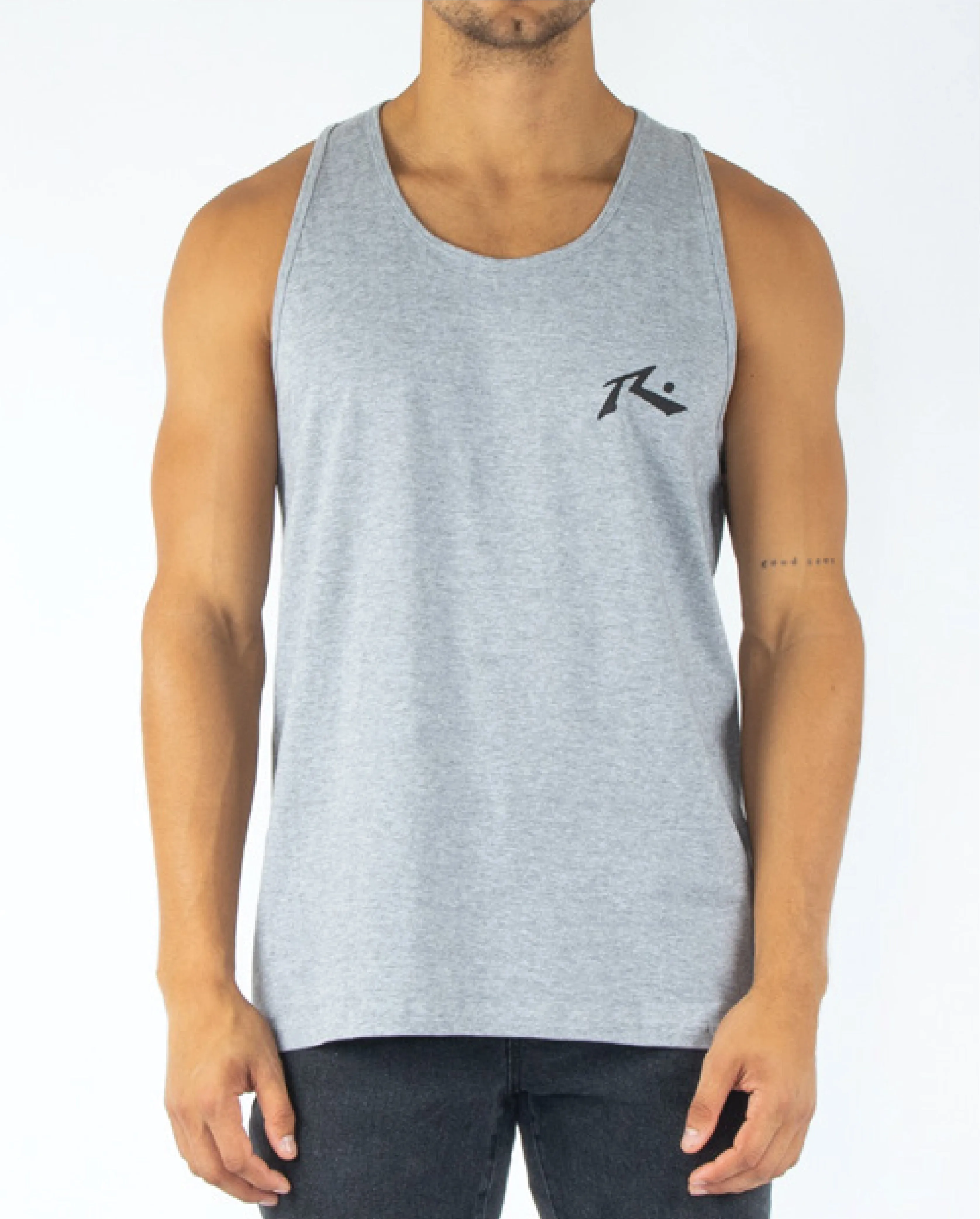 Rusty USA Base Singlet Tank ATHLETIC HEATHER