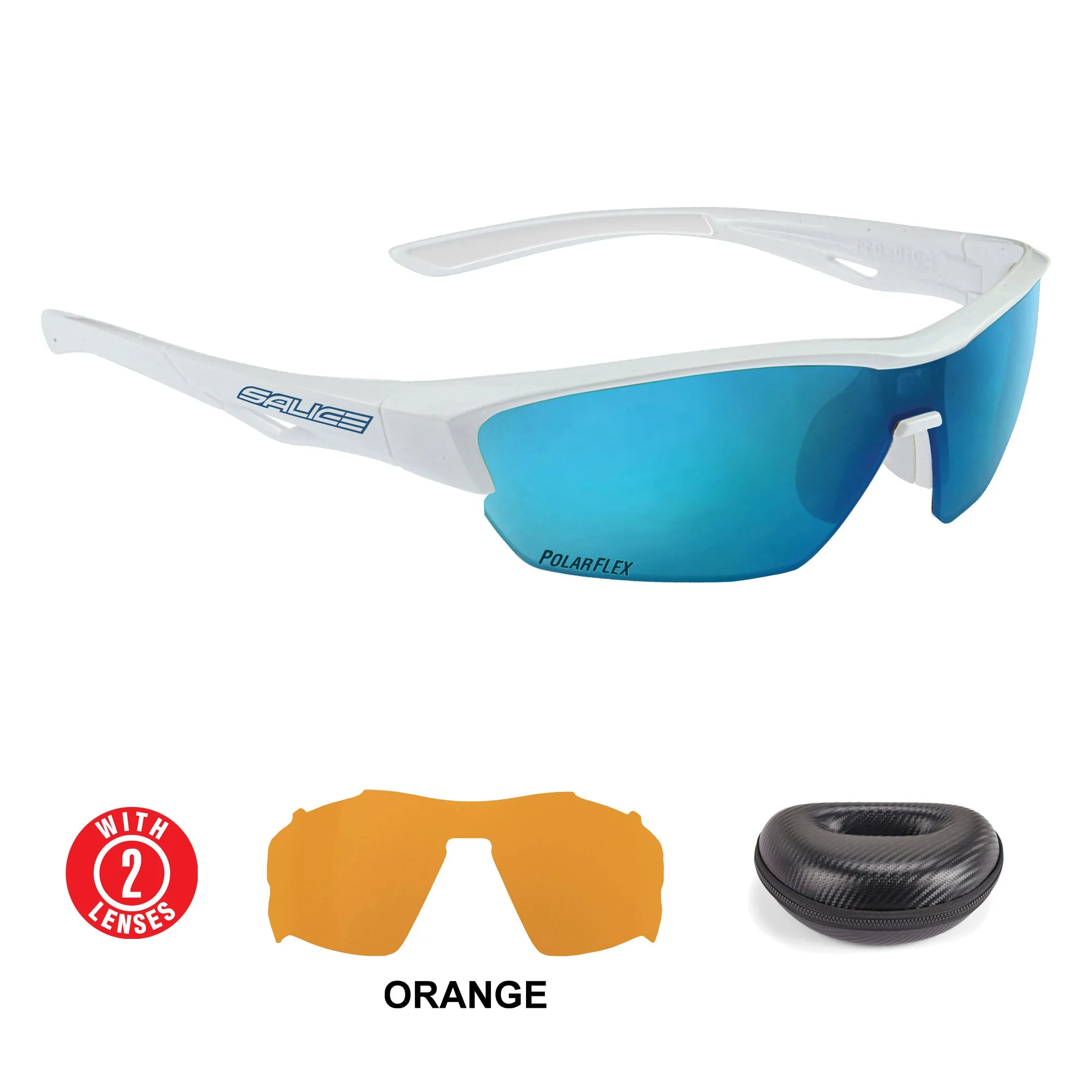 Salice 011 RWP Mirror Polarised White-Blue - DISCONTINUED