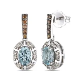 Sea Blue Aquamarine Le Vian Earrings