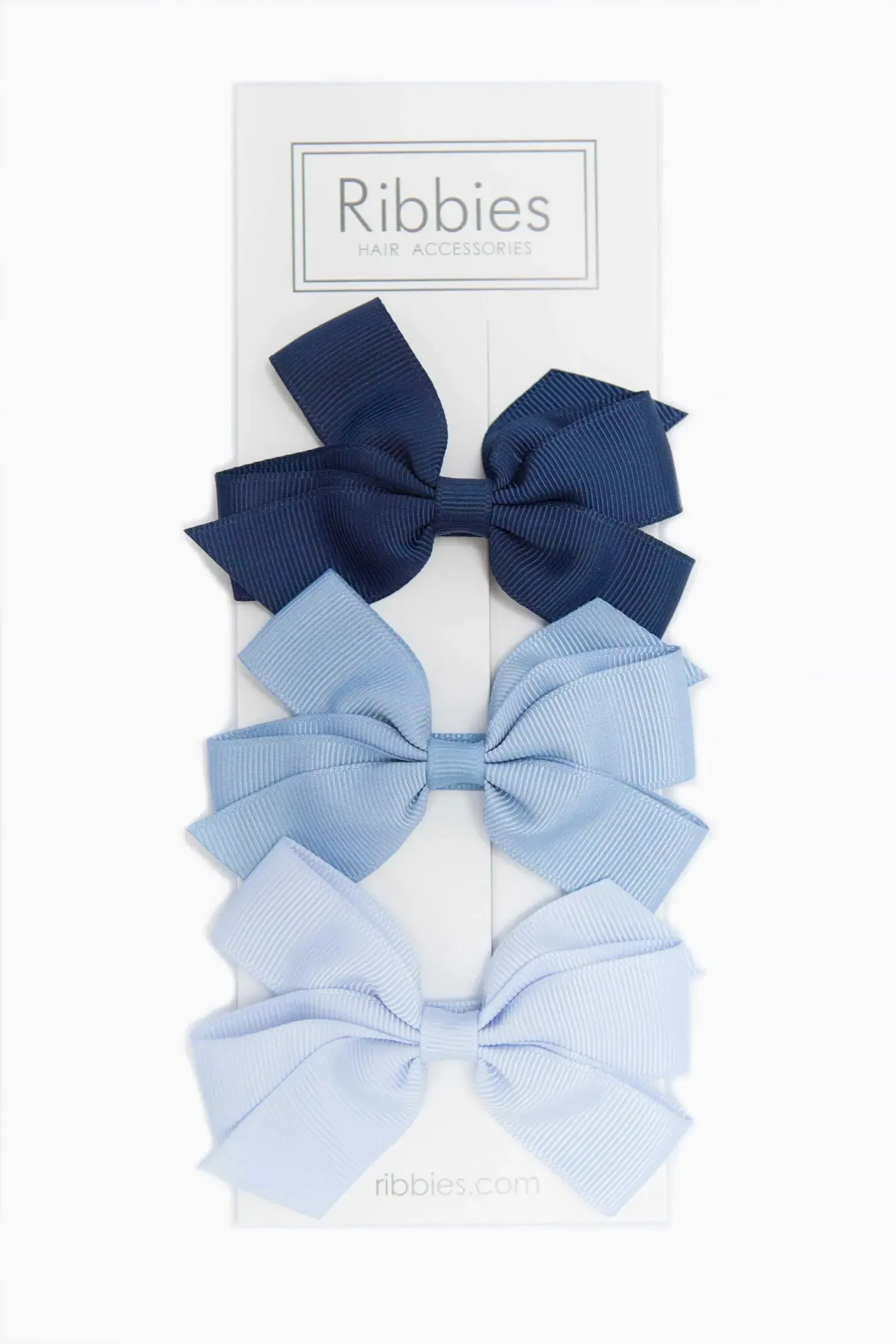 Set of 3 Medium Bows - Sky Blue