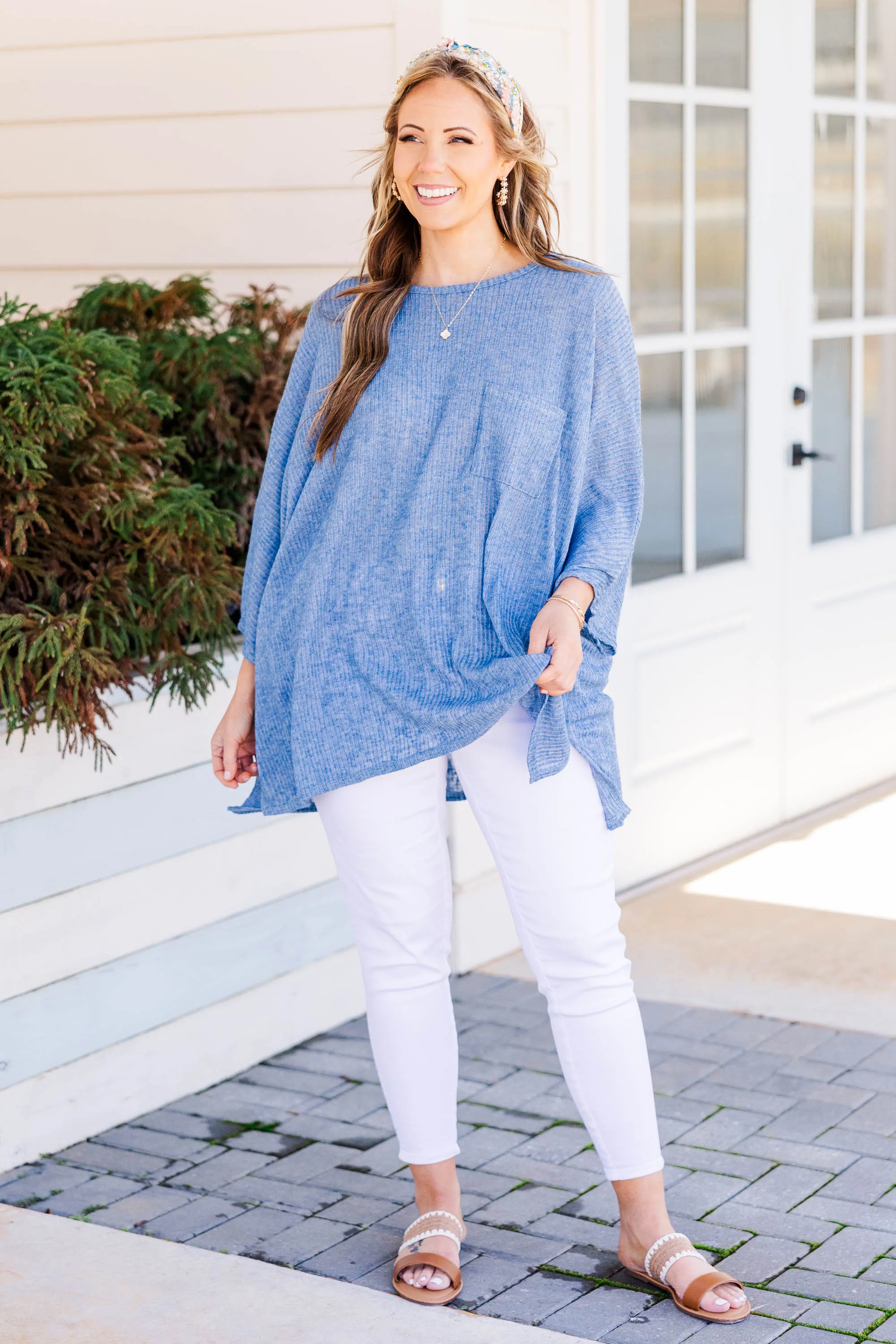 Sienna Top, Blue