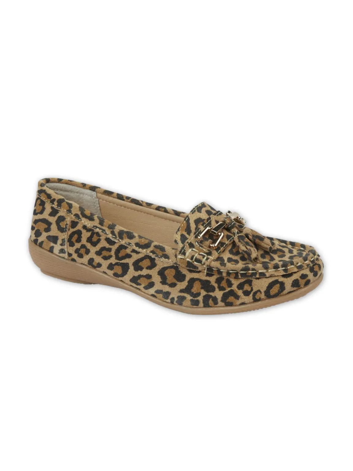 Size 4 Leopard Tassel Loafer