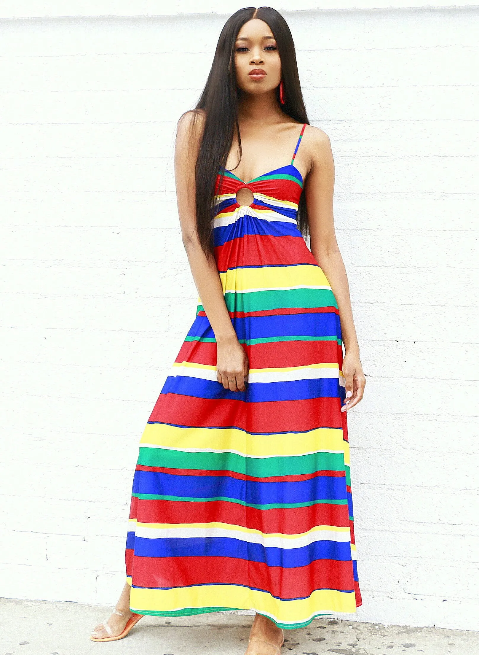 Striped 70s Vintage Dress