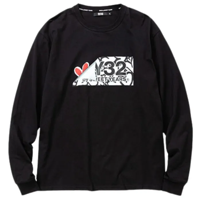 SWEET YEARS  |Crew Neck Pullovers Heart Unisex Street Style Long Sleeves