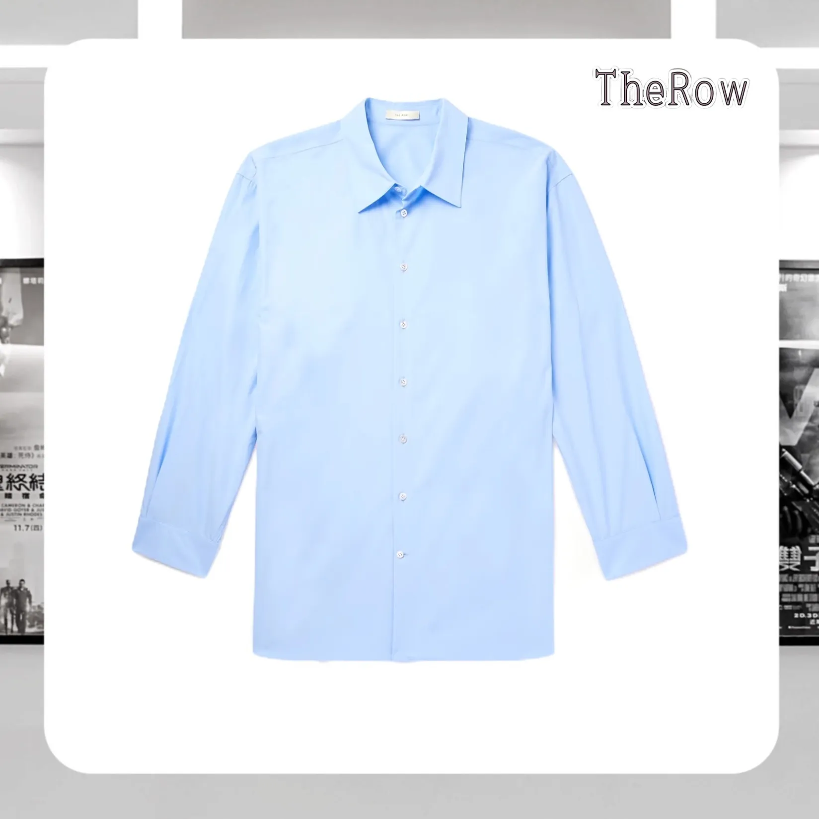 The Row  |Long Sleeves Plain Cotton Oversized Shirts