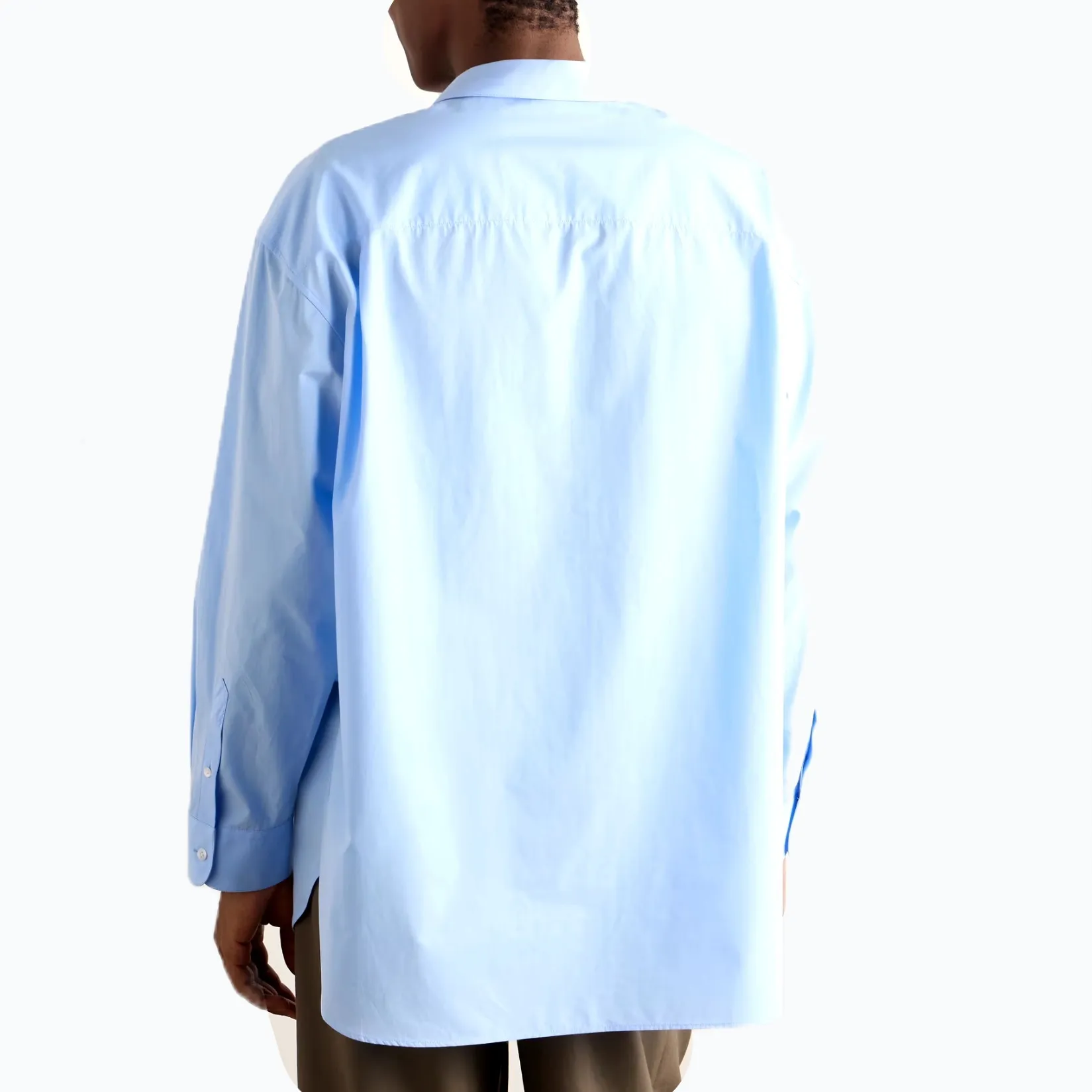 The Row  |Long Sleeves Plain Cotton Oversized Shirts