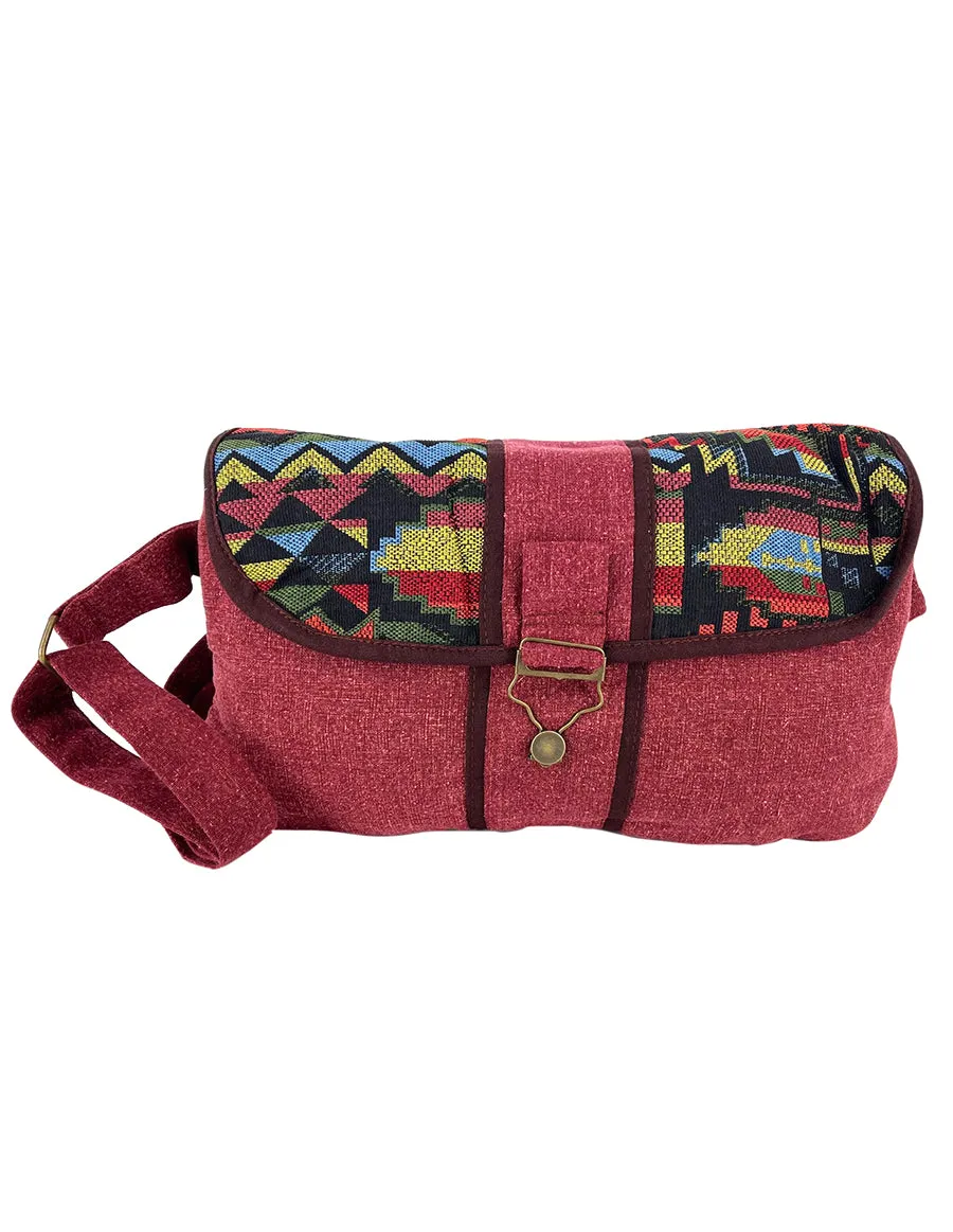 Tribal Print Messenger Bag