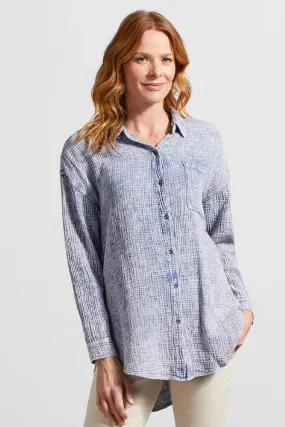 Tribal Waffle Button-Up Shirt