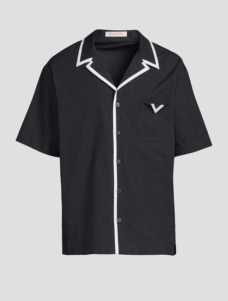 VALENTINO Cotton Poplin Bowling Shirt