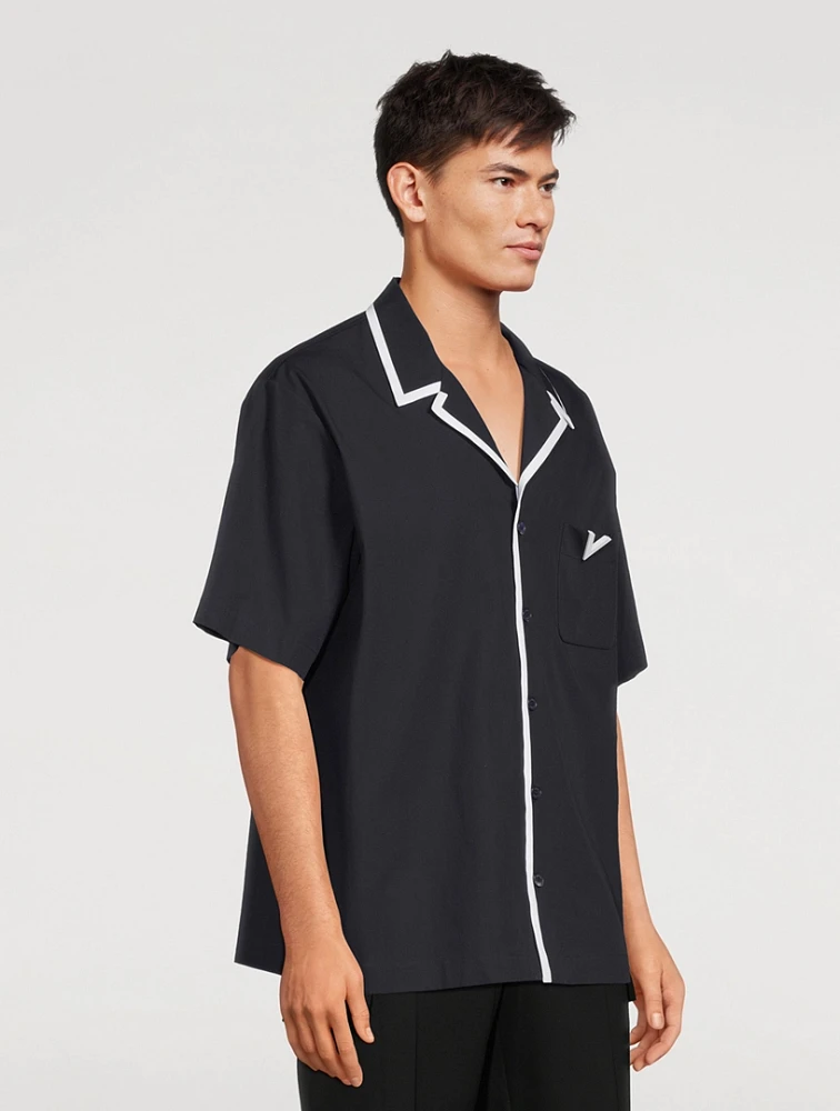 VALENTINO Cotton Poplin Bowling Shirt