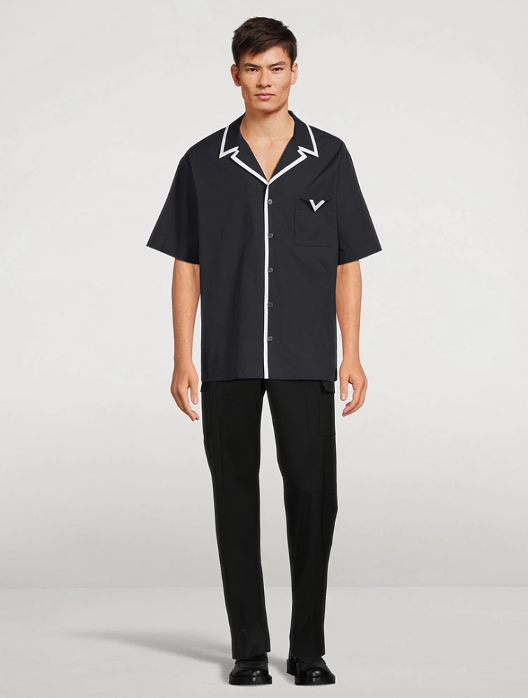 VALENTINO Cotton Poplin Bowling Shirt