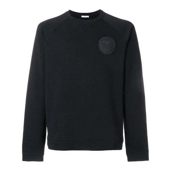 VERSACE  |Crew Neck Long Sleeves Cotton Logo Luxury Sweatshirts