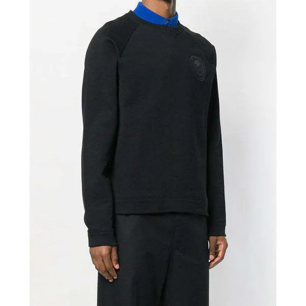 VERSACE  |Crew Neck Long Sleeves Cotton Logo Luxury Sweatshirts