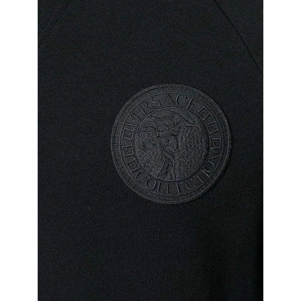 VERSACE  |Crew Neck Long Sleeves Cotton Logo Luxury Sweatshirts