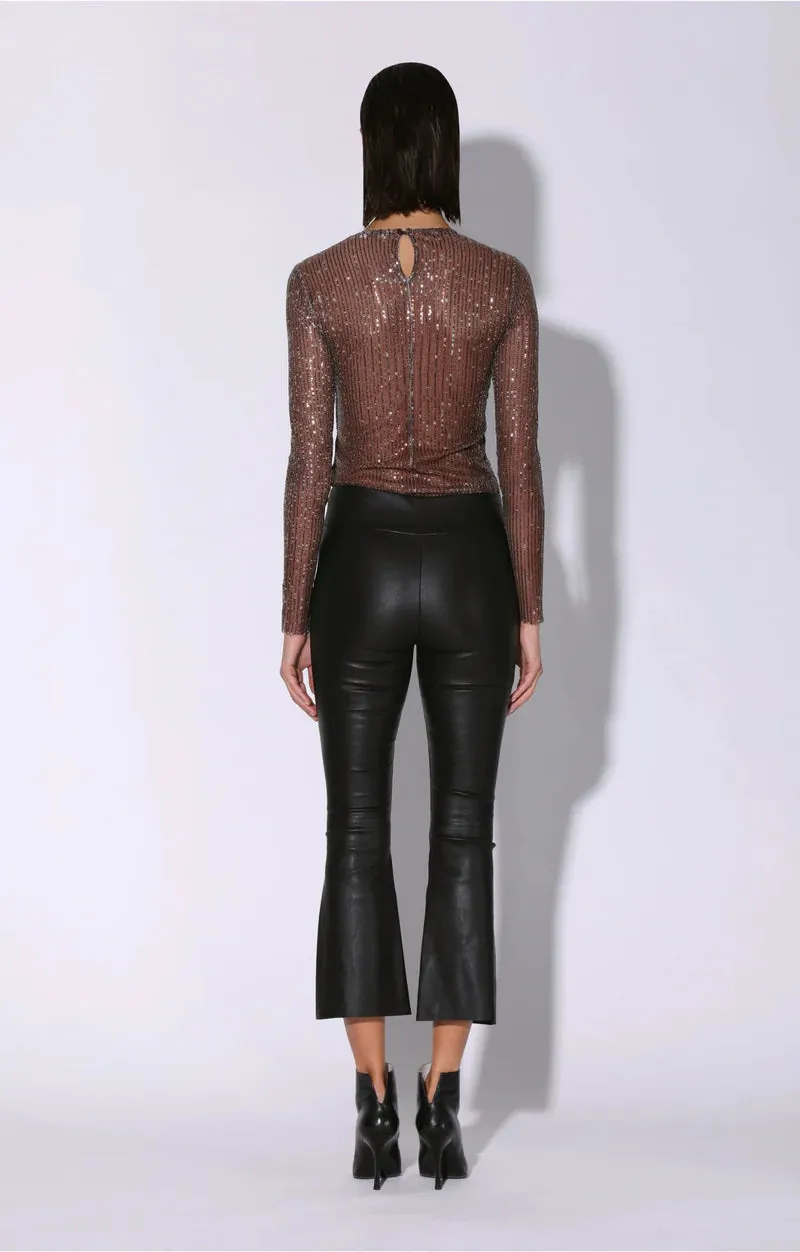 Walter Baker Barra Top, City Sequin Mink