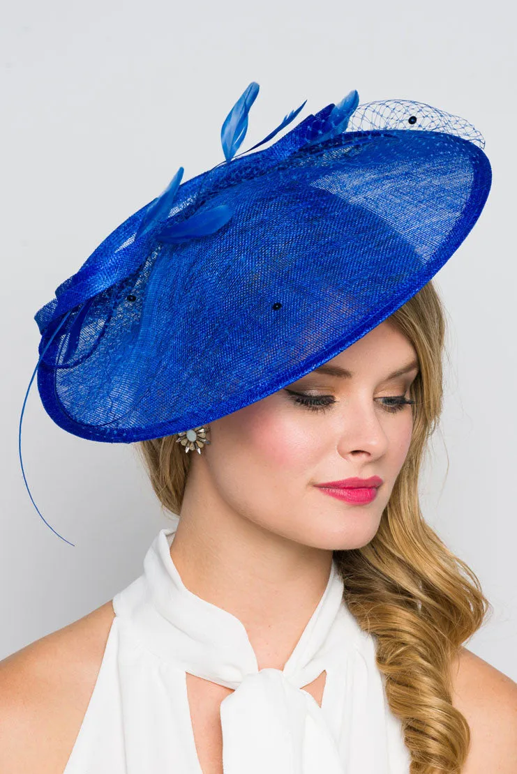 Wendy Fascinator - Royal Blue