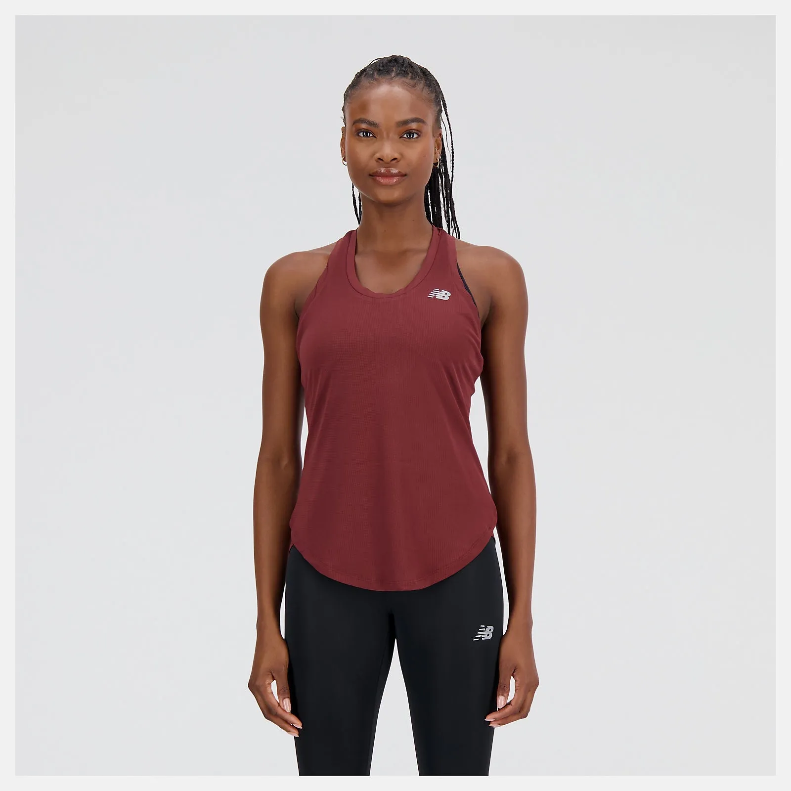 Woman's Accelerate Tank - BURGUNDY