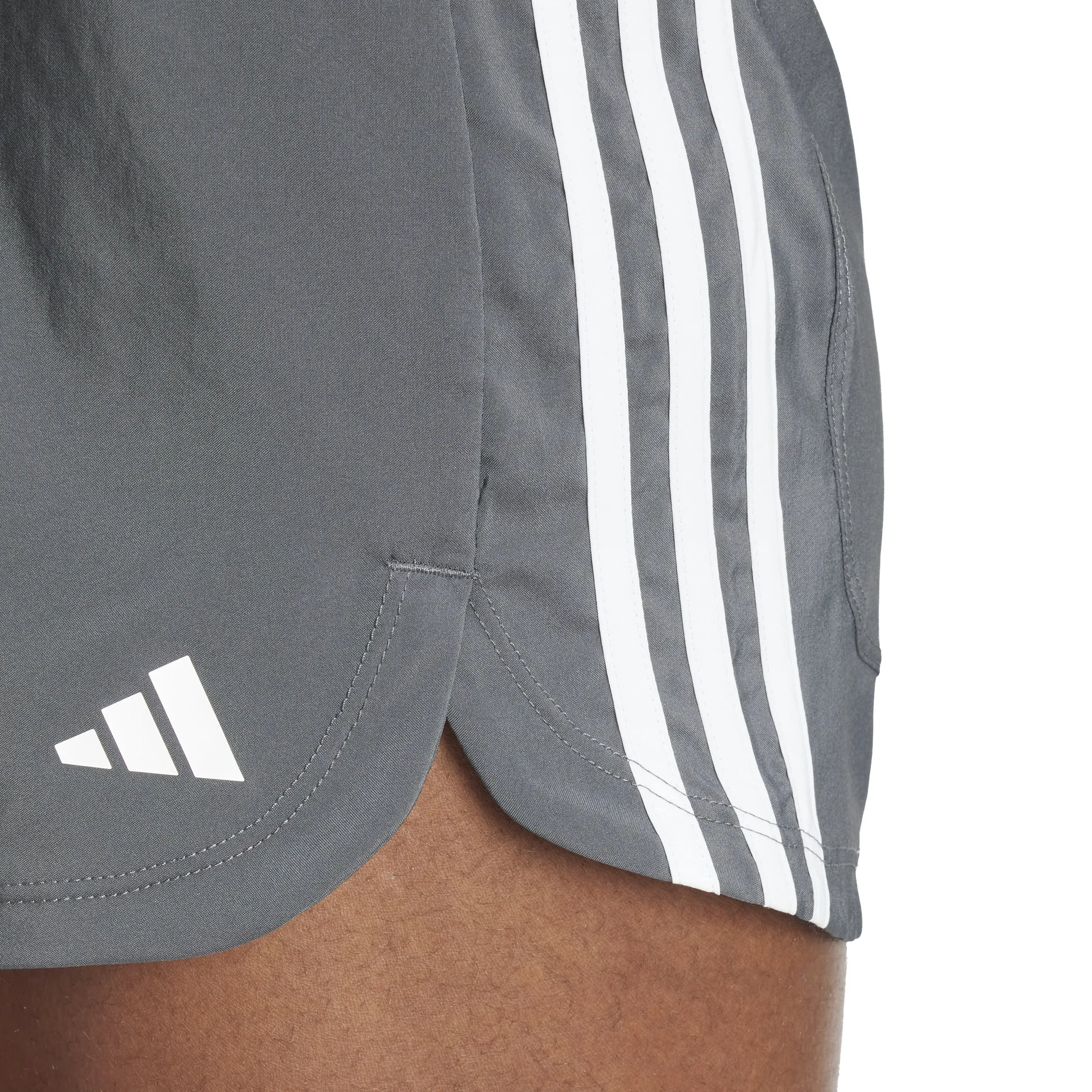 Women's Adidas 5 Pacer Training 3-Stripes Woven High-Rise Shorts