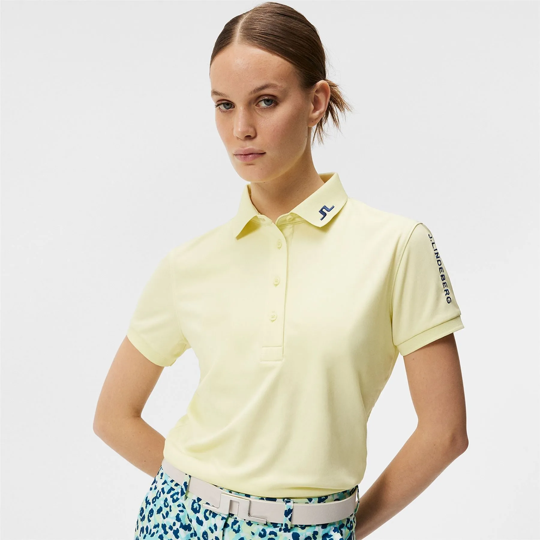 Womens Tour Tech TX Jersey Polo Wax Yellow - SS24